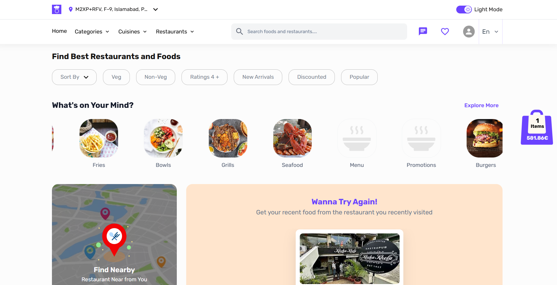 Restoliv - Multi-Vendor Restaurant Platform